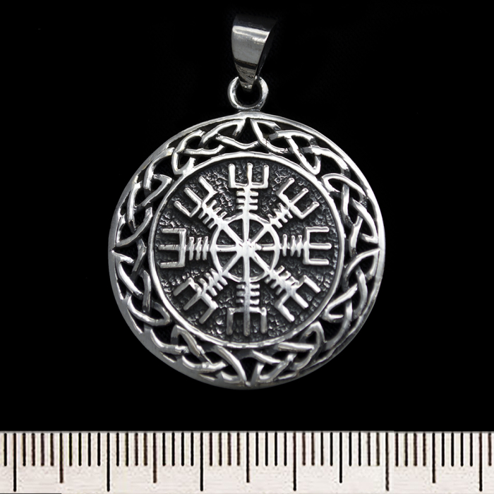Aegishjalmur (Helm of Awe, Pattern) (925 Silver) Pendant