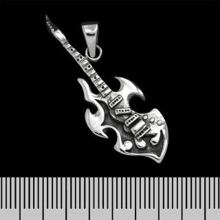 Electric Guitar (925 Silver) Pendant