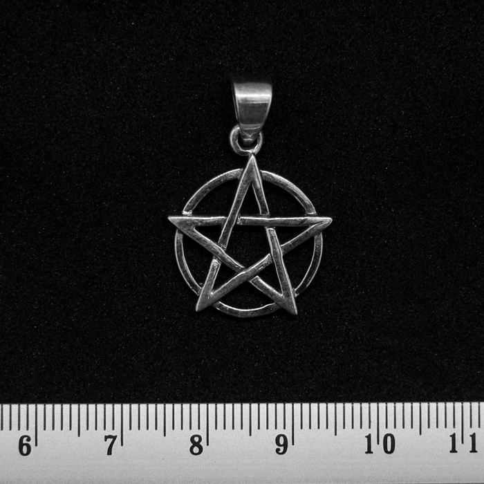 Small Pointed Pentagram (925 Silver) Pendant