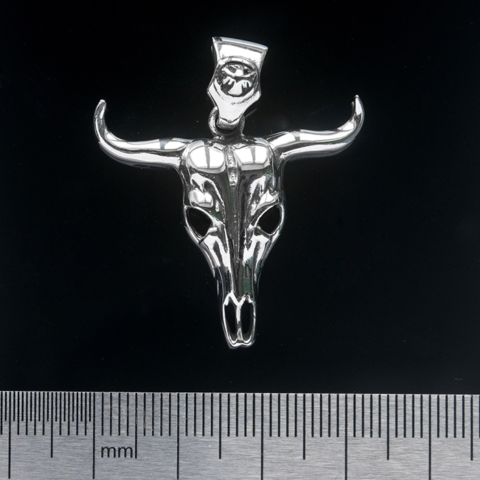 Bull Skull (925 Silver) Pendant