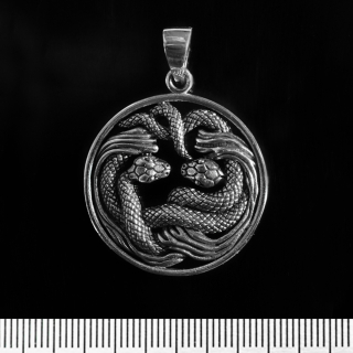 Two Snakes (925 Silver) Pendant