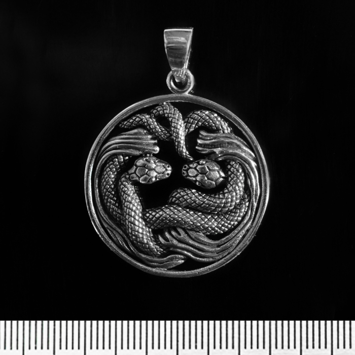 Two Snakes (925 Silver) Pendant