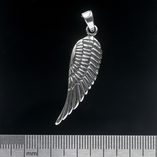 Wing (925 Silver) Double-Sided Pendant