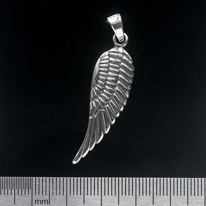 Wing (925 Silver) Double-Sided Pendant