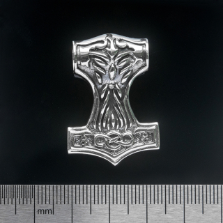Thor's Hammer (925 Silver) Big Double-Sided Pendant