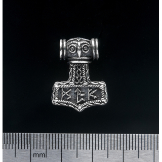 Thor's Hammer (Runes) (925 Silver) Pendant