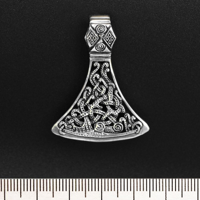 Perun Ax (Wicker Pattern) (925 Silver) Pendant
