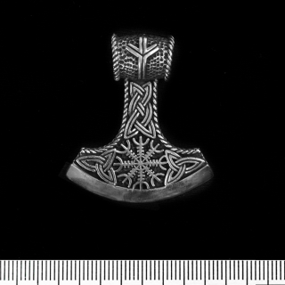 Perun Ax (Helm of Awe) (925 Silver) Pendant