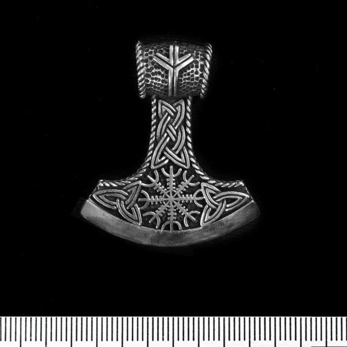 Perun Ax (Helm of Awe) (925 Silver) Pendant