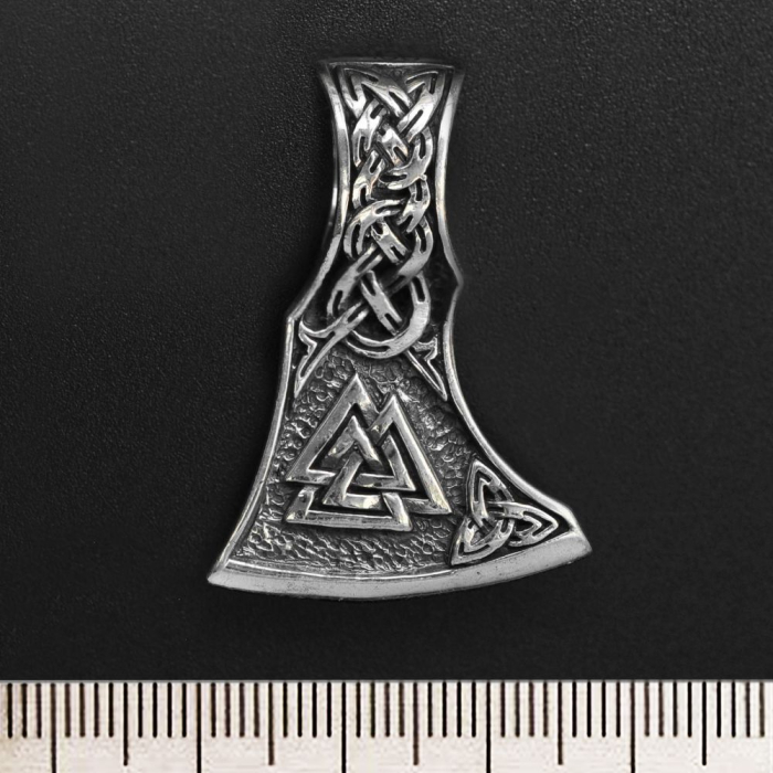 Perun Ax (Valknut) (925 Silver) Pendant