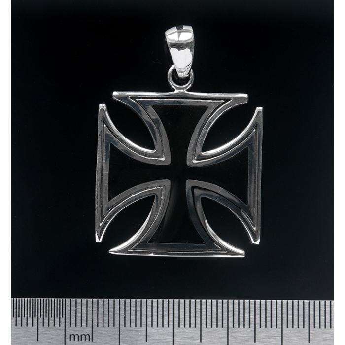 Black Templar Cross (925 Silver) Pendant