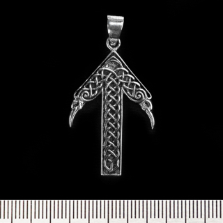 Tiwaz Rune (925 Silver) Pendant