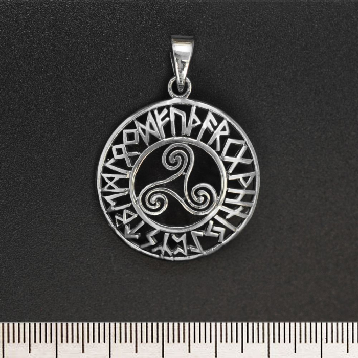 Trixel in a Runic Circle (925 Silver) Pendant Trixel in a Runic Circle (925 Silver) Pendant