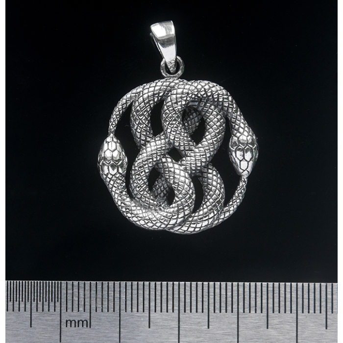 Ouroboros Two Snakes (925 Silver) Pendant