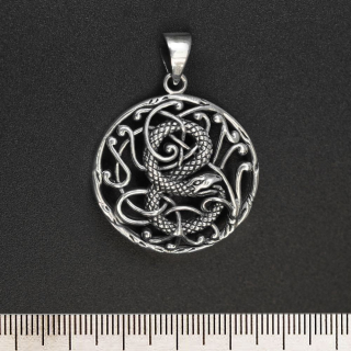 Ouroboros in Pattern (925 Silver) Pendant