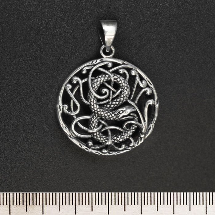 Ouroboros in Pattern (925 Silver) Pendant