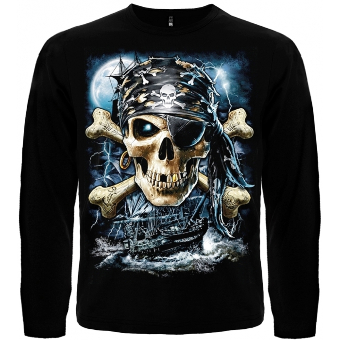 Jolly Roger (Ghost Ship) Long Sleeve T-Shirt Jolly Roger (Ghost Ship) Long Sleeve T-Shirt