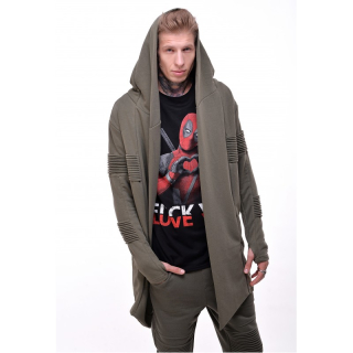 Rib (Olive) Warm Mantle Hoodie