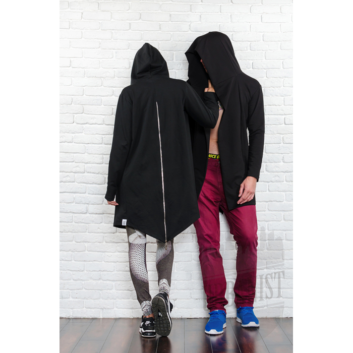 Urbanist Black Mantle Hoodie with a Zipper