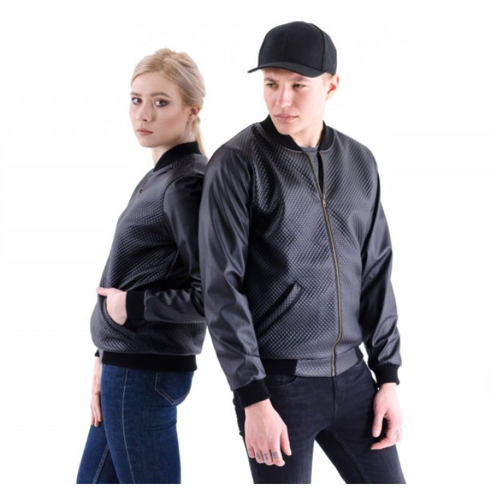 Urbanist (Eco-Leather, Quilted Diamond 6 mm Side) Bomber Jacket