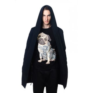 Urbanist (Two Zippers on the Sides) Black Mantle Hoodie