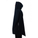 Urbanist (Two Zippers on the Sides) Black Mantle Hoodie