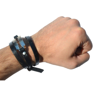 Blade №213 Long Leather Belt Bracelet