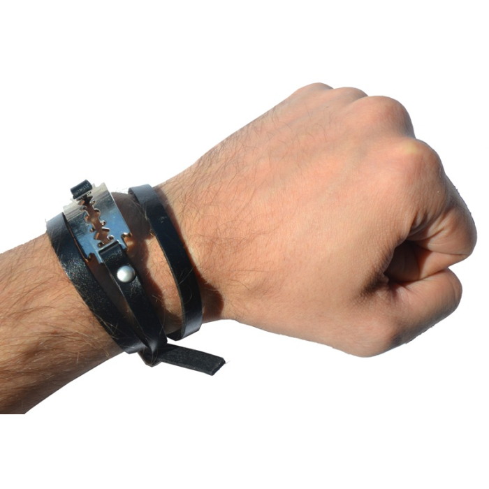 Blade №213 Long Leather Belt Bracelet