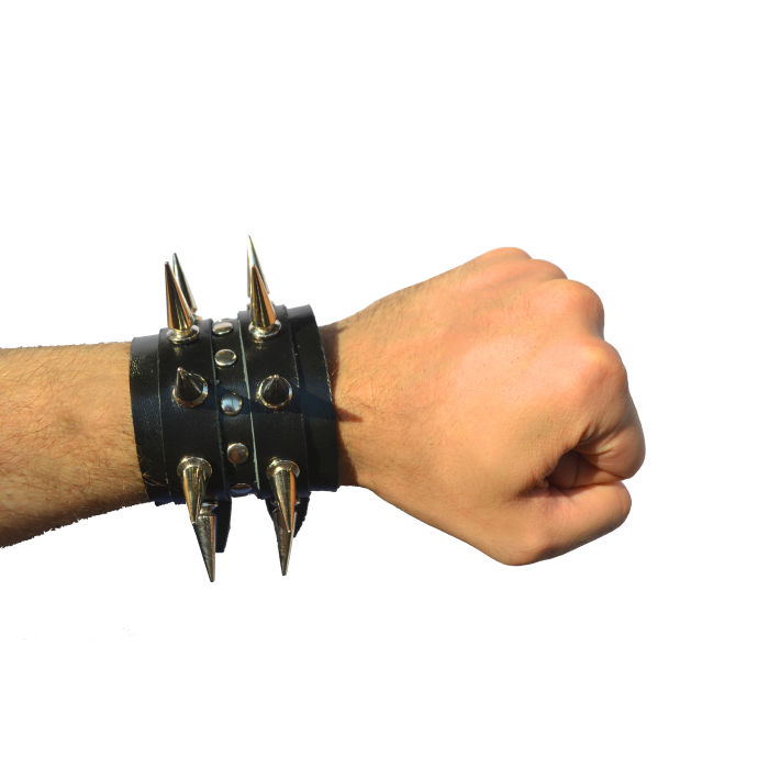 2 Straps with Spikes №132 Wristband
