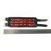 3 Straps with Rings (Red) №65 Wristband