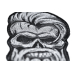 Bearded Skull Embroidered Patch