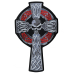 Celtic Cross with a Skull Back Embroidered Patch