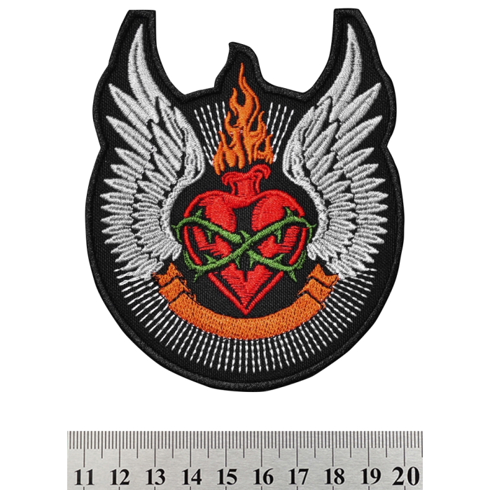 Tattoo Heart Embroidered Patch