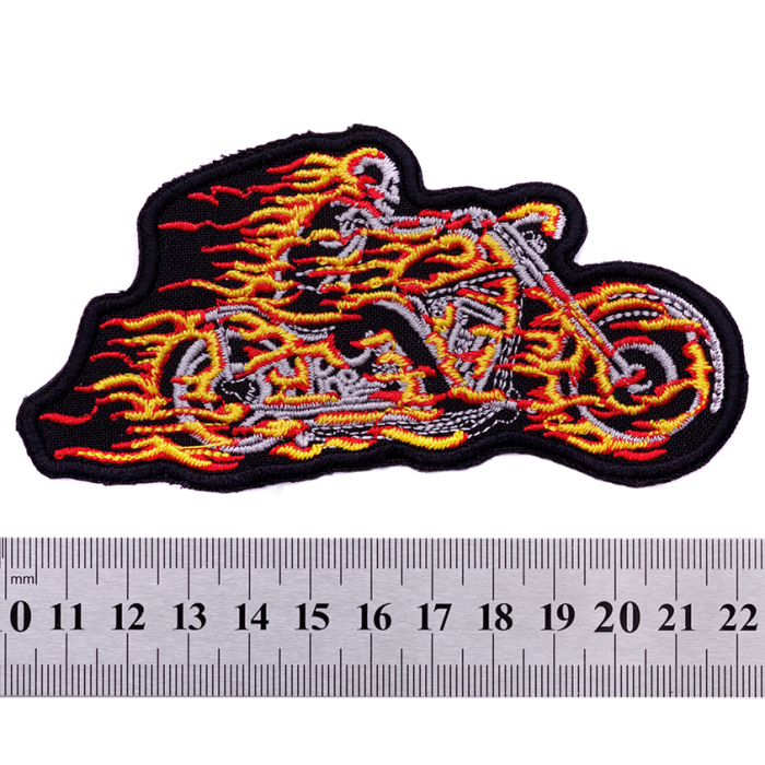 Death on a Motorcycle Embroidered Patch