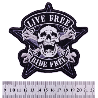 Live Free, Ride Free Embroidered Patch