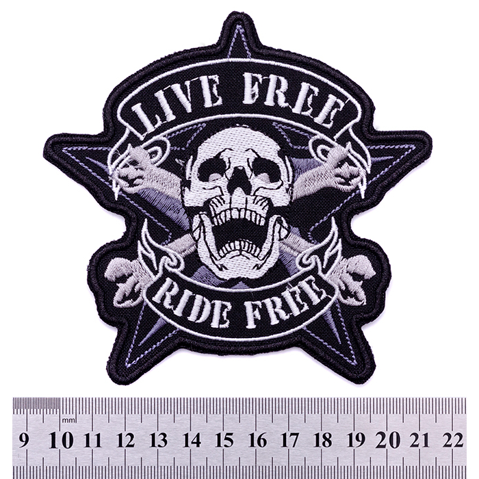 Live Free, Ride Free Embroidered Patch