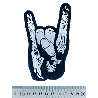 Sign of the Horns (Goat) Embroidered Patch