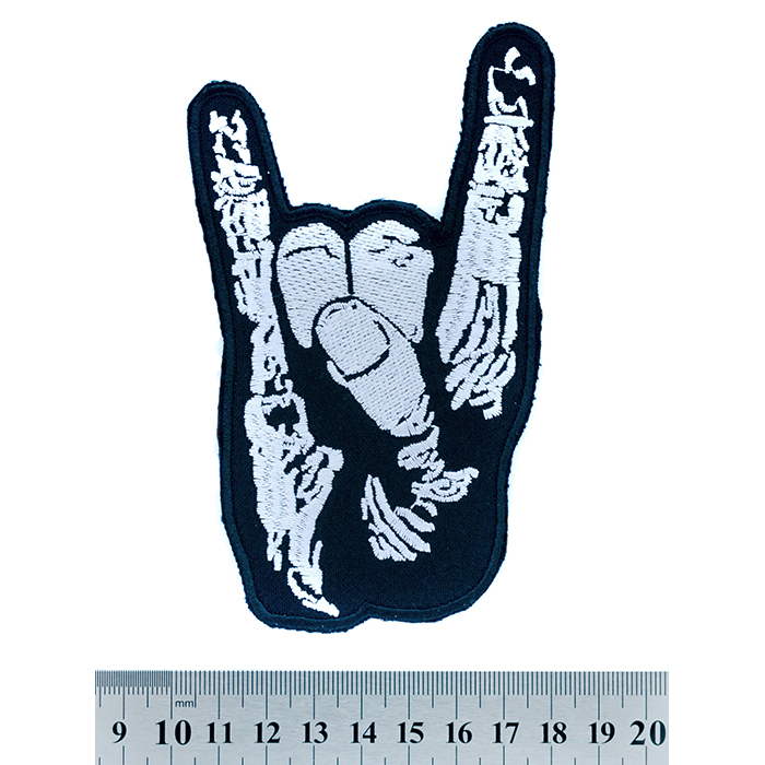 Sign of the Horns (Goat) Embroidered Patch