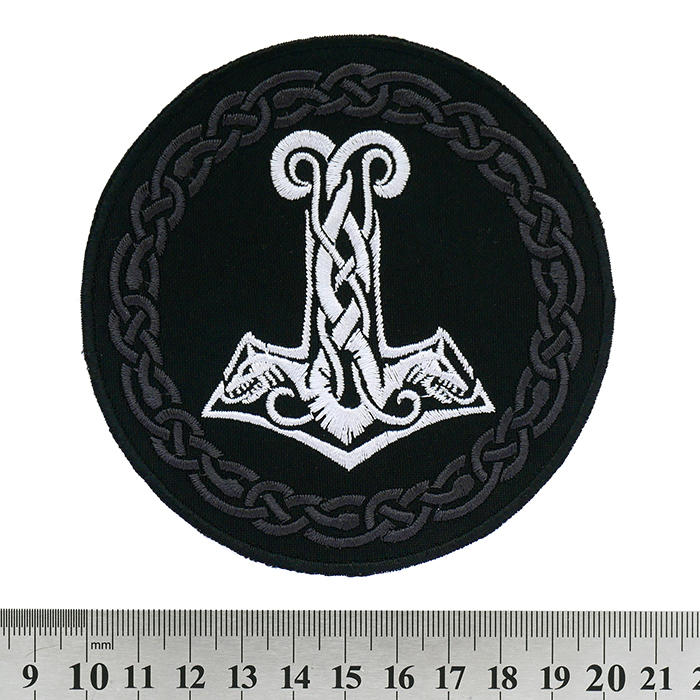 Thor's Hammer Embroidered Patch