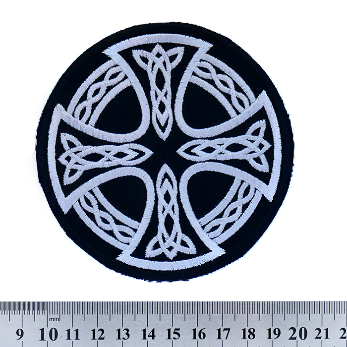 Celtic Cross Embroidered Patch