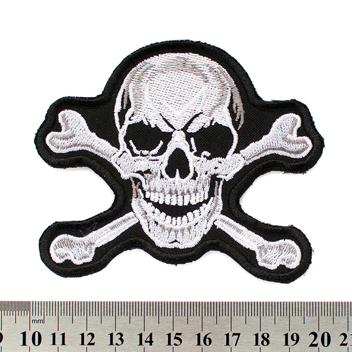 Pirate Skull Embroidered Patch