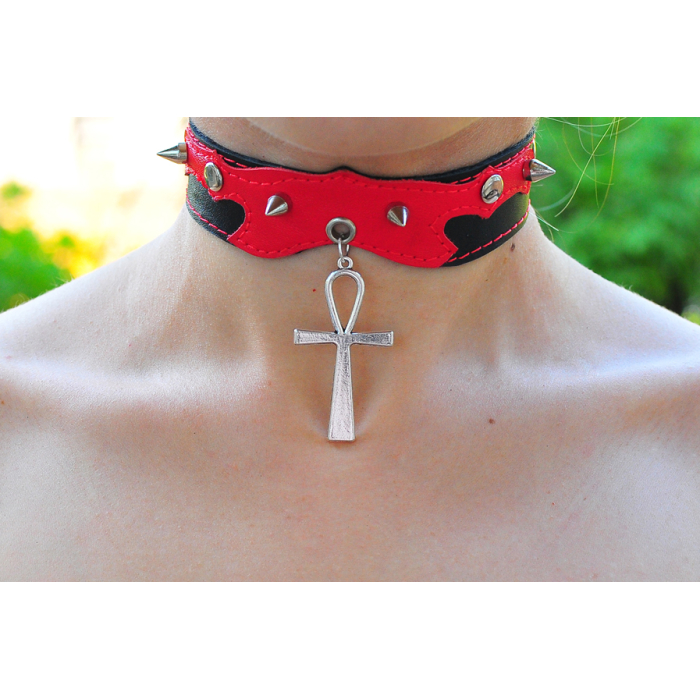 Ankh Pendant (Steel Color) (ar-005) Collar