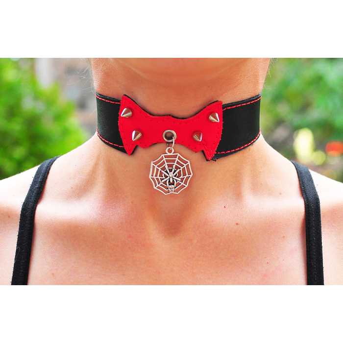 Spider Web Pendant (ar-003) Collar