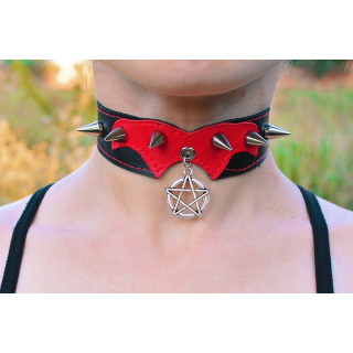 Pentagram Pointed Pendant (ar-007) Collar