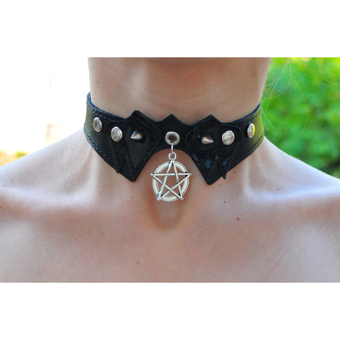 Pentagram Pointed Pendant (ar-009) Collar