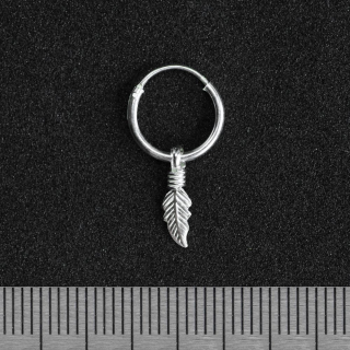Ring with a Small Feather (eas-073) Earring