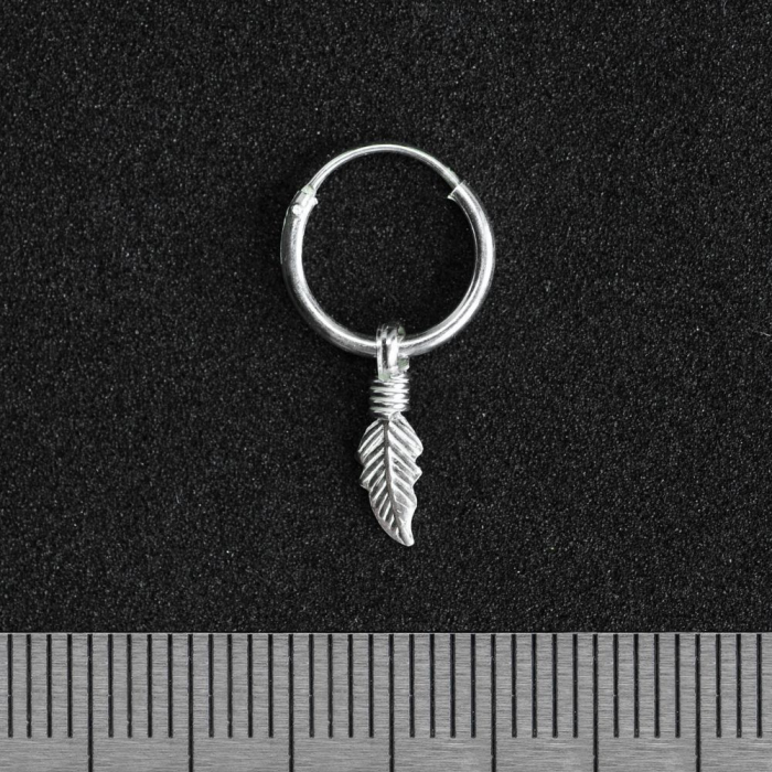Ring with a Small Feather (eas-073) Earring