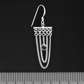 Pendants with Chains and Black Stone (eas-083) Earring