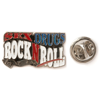 Shaped Sex, Drugs, Rock'n'Roll Shaped (Icon) Pin