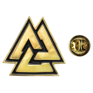 Figured Valknut (Gold Color) (Icon) Pin
